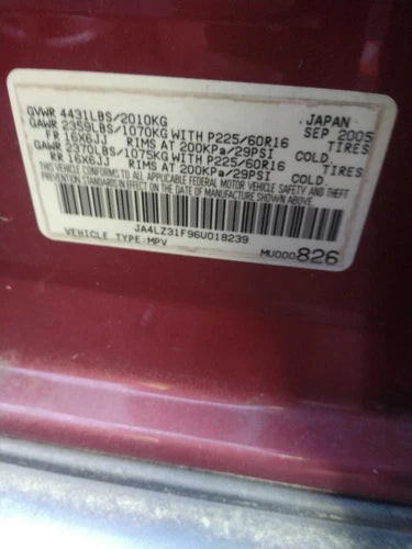 2006 Mitsubishi Outlander Power Rack and Pin Used OEM Rack and Pinion Assembly used OEM rack and pinion assembly