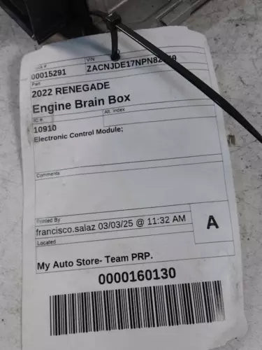 2022 Jeep Renegade ECM Engine Control Module Grey Used OEM Engine Control Modules used OEM engine control module