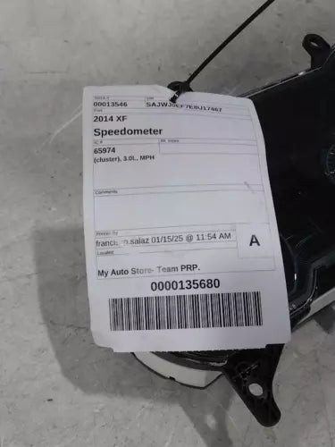 2014 Jaguar Xf Cluster 2.0L MPH Used OEM Speedometer Gauge used OEM instrument cluster