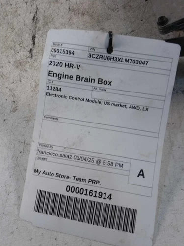 2020 Honda HR-V Electronic Control Module Used OEM Engine Control Module (ecm) used OEM engine control module