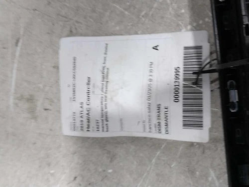 2019 Volkswagen Atlas Manual Temperature Control Used OEM A/C Selector Switch used OEM A/C climate control module