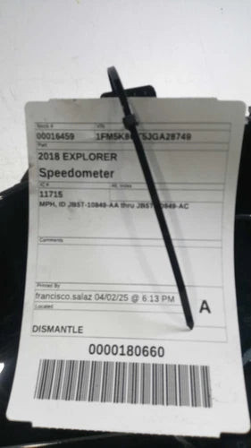 2018 Ford Explorer MPH Id JB5T-10849-Aa Thru JB5T-1 Used OEM Speedometer Gauge used OEM instrument cluster