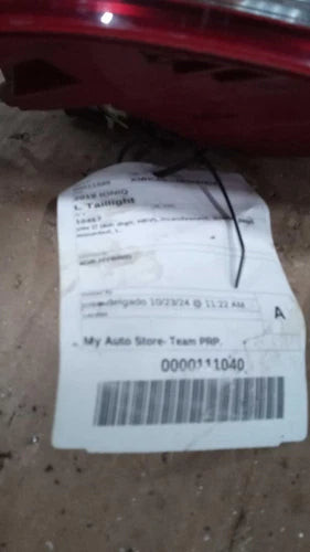 2019 Hyundai Ioniq VIN C 8TH Digit Hev Incan Used OEM Left Tail Light Assembly used OEM tail light assembly