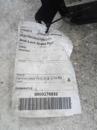 2021 RAM Promaster City Includes Used OEM ABS Pump and Motor Assembly used OEM ABS pump and module assembly