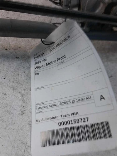 2013 Chrysler 300 Used OEM Windshield Wiper Motor used OEM wiper motor