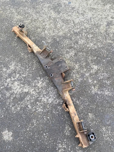 E10 Factory Rear Subframe Axle Carrier Cross Member BMW 2002 114 1602 OEM used OEM rear subframe and crossmember