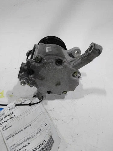 2018 Subaru Impreza 2.0L Id SCSA08H 73111FL10A Used OEM A/C Compressor used OEM A/C compressor