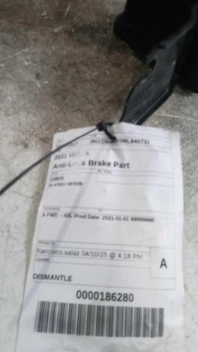 2021 Nissan Versa 1.6L Id 47660-5ES0B Used OEM ABS Hydraulic Assembly used OEM ABS pump and module assembly