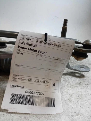 2021 BMW X3 Used OEM Windshield Wiper Motor used OEM wiper motor