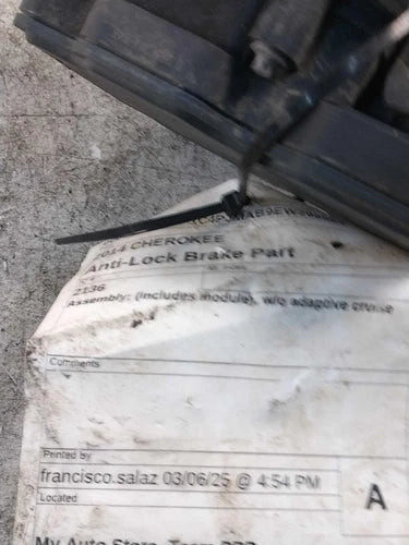 2014 Jeep Cherokee Includes Modu Used OEM ABS Pump and Motor Assembly used OEM ABS pump and module assembly