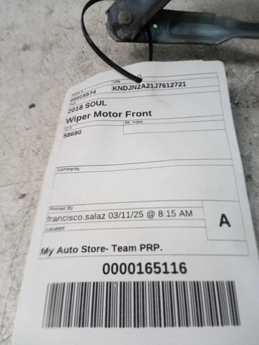 2018 Kia Soul Used OEM Windshield Wiper Motor used OEM wiper motor