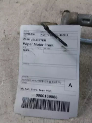 2016 Hyundai Veloster Used OEM Windshield Wiper Motor used OEM wiper motor