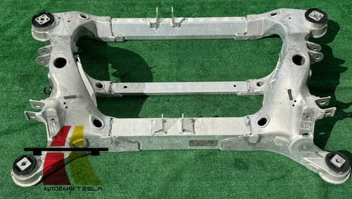 2012-2020 Tesla Model S X Rear Subframe Crossmember 1009826-00-A Used OEM Rear Subframe Crossmember used OEM rear subframe