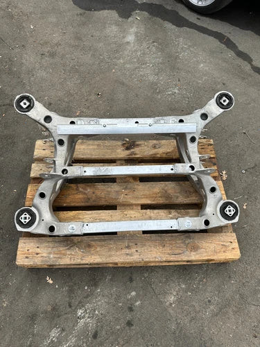 2012 - 2020 Tesla Model S / X Used OEM Rear Subframe Crossmember 6007012-00-K used OEM rear subframe and crossmember