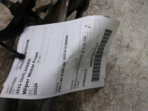 2015 Mitsubishi Outlander Used OEM Windshield Wiper Motor used OEM wiper motor