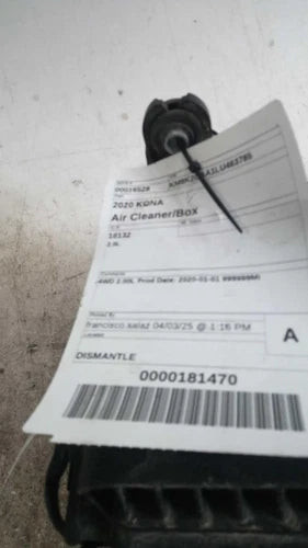 2020 Hyundai Kona 2.0 Used OEM Air Cleaner Assembly used OEM air cleaner assembly