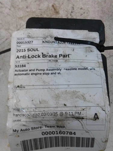 2015 Kia Soul Actuator and Pump Used OEM ABS Pump and Motor Assembly used OEM ABS pump and module assembly