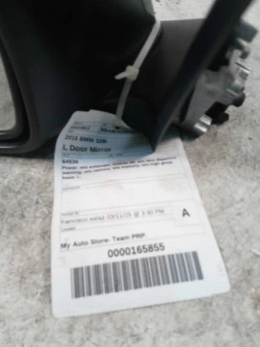 2016 BMW 328I Power Sdn From 1/13 W/O Automatic Used OEM Left Door Mirror used OEM door mirror