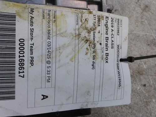 2019 Mercedes-Benz A-Class ECM Engine Control Module Used OEM Engine Control Modules used OEM engine control module