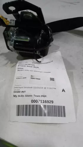2012 Hyundai Genesis Silver Passenger Seat Belt Retractor 2DR Used OEM Seat Belts used OEM seat belt