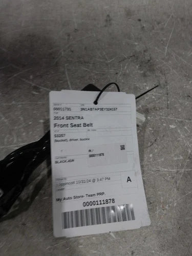 2014 Nissan Sentra Bucket Driver Buckle Fr Used OEM Front Left Seat Belt Front used OEM seat belt