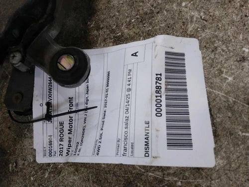 2017 Nissan Rogue Wiper Motor Silver Repairable Used OEM Wiper Motors used OEM wiper motor