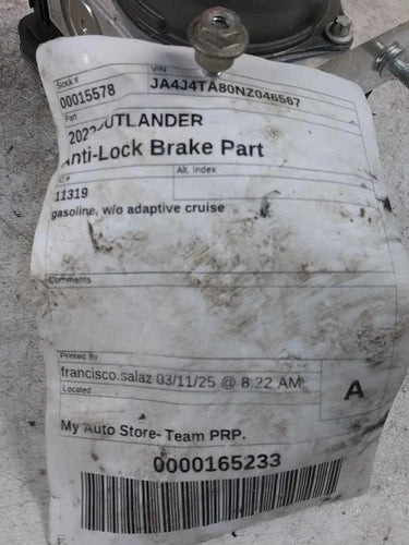 2022 Mitsubishi Outlander gasoline w/o adaptiv Used OEM ABS pump and module used OEM ABS pump and module
