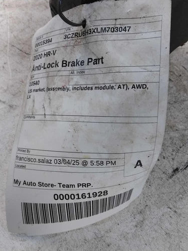 2020 Honda Hr-v US market assembly includ Used OEM ABS pump and module used OEM ABS pump and module