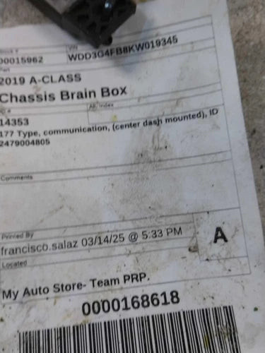 2019 Mercedes-Benz A-class 177 Type commu Used OEM telematics module used OEM telematics module