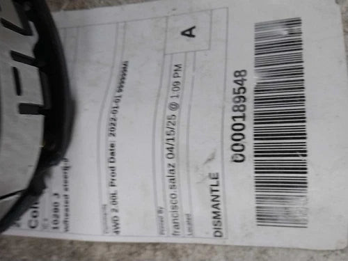 2022 Volvo s60 w/heated steering wheel Used OEM steering column used OEM steering column