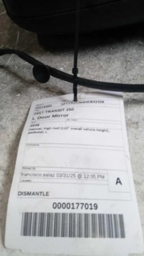 2017 Ford Transit 250 manual medium roof 100`` overa Used OEM door mirror used OEM door mirror