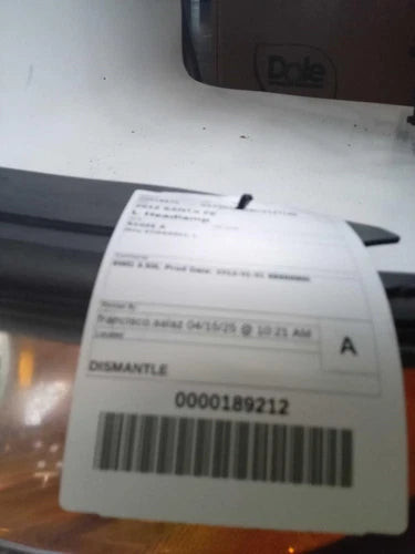 2012 Hyundai Santa fe Left Used OEM headlight used OEM headlight