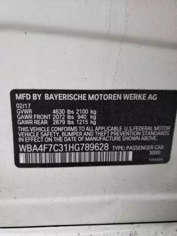 2017 BMW 430i w/o surround view w/high gloss ba Used OEM door mirror used OEM door mirror