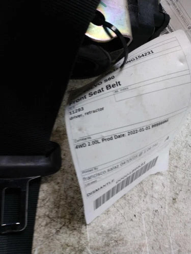 2022 Volvo s60 driver retractor Fron Used OEM seat belt assembly used OEM seat belt assembly