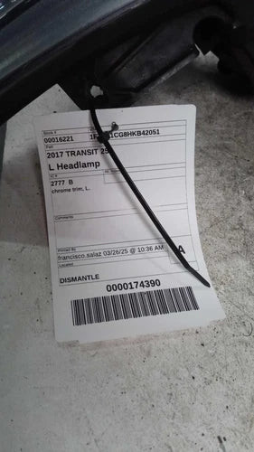 2017 Ford Transit 150 halogen chrome trim Lef Used OEM headlight used OEM headlight