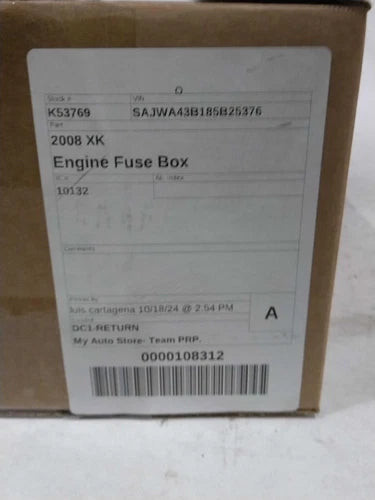 2008 Jaguar Xk Used OEM fuse box or power module used OEM fuse box or power module