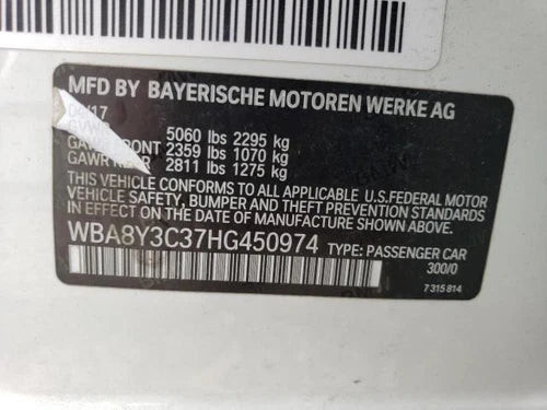2017 BMW 340i display screen dash 8.8`` scre Used OEM infotainment display used OEM infotainment display