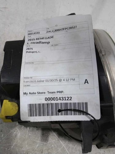 2015 Jeep Renegade halogen Left Used OEM headlight used OEM headlight