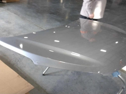 2017 Hyundai Santa Fe Silver OEM Hood Used 4WD 3.3L Fits Models 13-18 used OEM hood