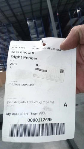 2015 Buick Encore Front Right Used OEM fender used OEM fender