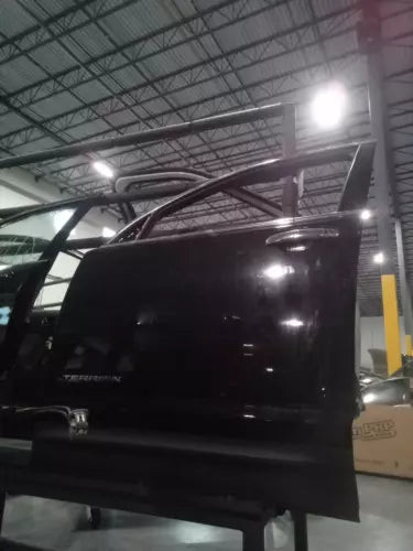 GMC Terrain 2011 Left Black OEM Door Panel Used Salvage 114K Miles used OEM complete door assembly
