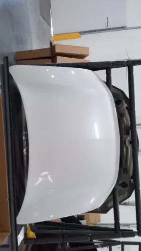 2016 Mitsubishi Outlander Hood OEM White Used Dents on Corners used OEM hood