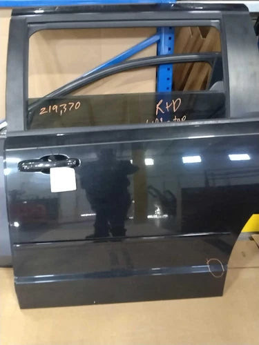 2012 Dodge Caravan Left Black OEM Door Scratch Used Salvage used OEM complete door assembly