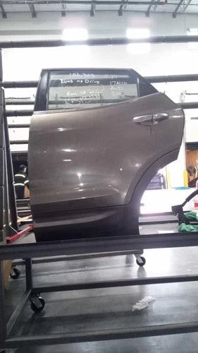 2014 Hyundai Santa Fe LH Left Brown OEM Door Used Salvage Part used OEM complete door assembly