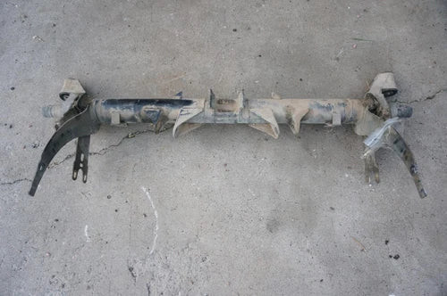 OEM Porsche Rear Subframe Suspension Torsion Bar Assembly 87-88 924s used OEM rear subframe and crossmember