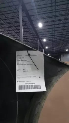2015 Dodge Dart White OEM Bumper Assembly No Rear Park Assist, Dual Exhaust Used used OEM bumper cover