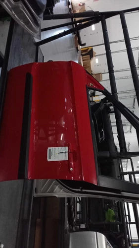2013 Kia Soul Left Front Door Red OEM Used 67000 Miles used OEM complete door assembly