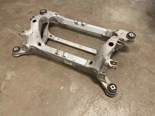 2012-2020 Tesla Model S X Used OEM Rear Subframe Crossmember 1009826-00-A used OEM rear subframe and crossmember