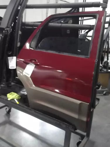 2004 Mazda Tribute Right Rear Door Red OEM Used 183K Miles used OEM complete door assembly