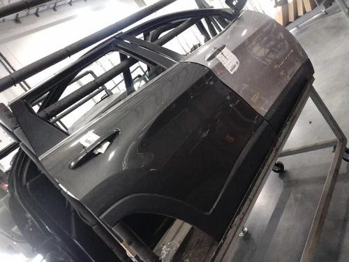 2018 Jeep Cherokee Right Rear Door Grey OEM Used 4WD 66K Miles used OEM complete door assembly